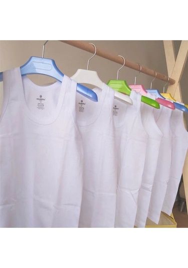 6'lı Paket %100 Pamuk Erkek Çocuk Atlet 001