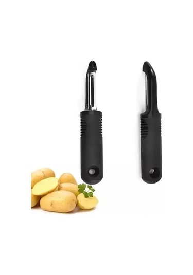 Geeroyoo Dikey Meyve Ve Sebze Soyucu, Çok Amaçlı Paslanmaz Çelik Bıçak, Kolay Kullanım İçin Kauçuk Kaplı Sap, 1 Adet.