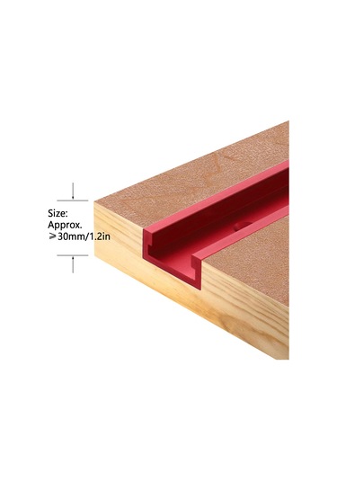 Ximistore9 Ahşap İşçiliği Alüminyum Ray 400mm, Kesim İçin Konum Ayarlı, Masa Testere Ve Fantezi Projeleri İçin Uyumlu
