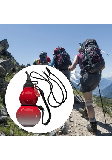 Suntek 800ml Çin Retro Kabak Su Şişesi Fitness Kırmızı