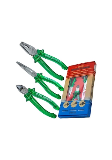 İzeltaş 13000005134 Nostalji Serisi Kraft Pense Seti 3 Parça