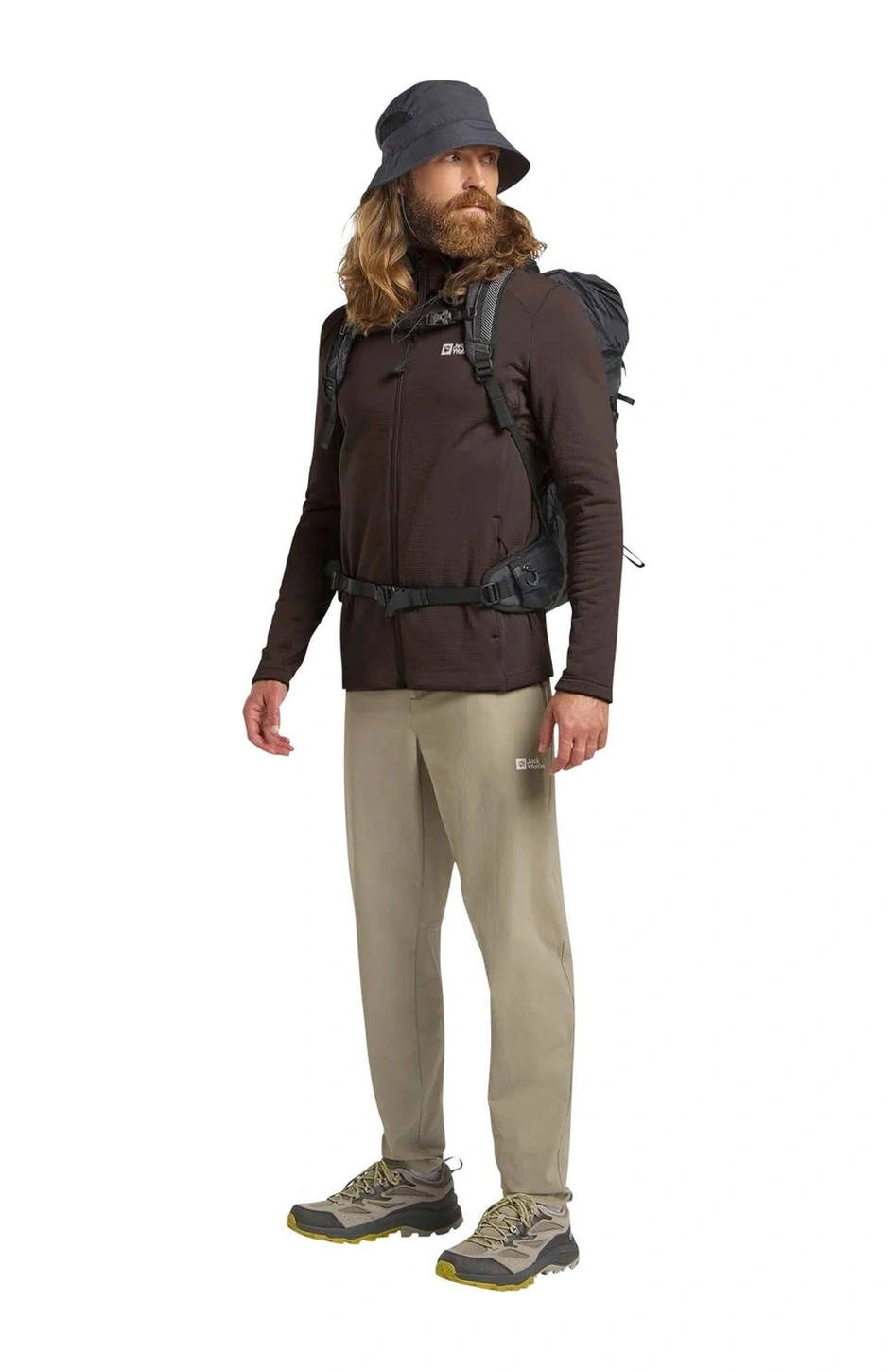 Jack Wolfskın Jack Wolfskin Kolbenberg Fz Erkek Kahverengi Polar Ceket D0108 Kahve