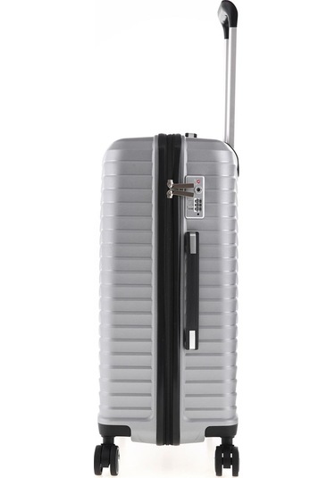 5235 Polipropilen Büyük Boy Valiz-gümüş