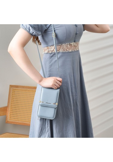 Basit Ve Çok Yönlü Dikey Omuz Çapraz Askılı Çanta - Yeşil