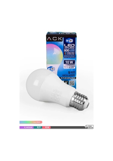 Ack Akıllı Led Ampul 10 W Wi-fi
