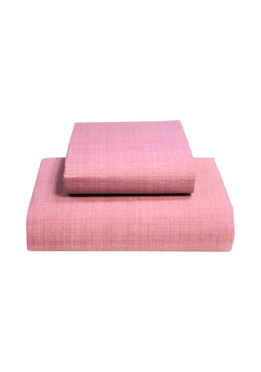 Alla Turca Ranforce Çift Kişilik Düz Çarşaf Seti-pembe