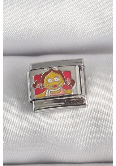 316l Çelik Gümüş Renk Renkli Çocuk İşlemeli Nomination Charm Çok Renkli