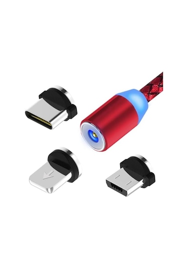 Xiaomi Type-C Micro USB Manyetik Hızlı Şarj Kablosu