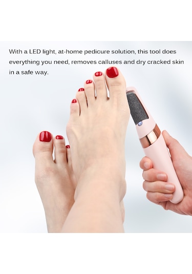 Moveevo 2'si 1 Arada Elektrikli Ayak Parlatıcı Nasır Temizleyiciler Şarj Edilebilir Taşınabilir Elektronik Ayak Törpüsü Pedikür