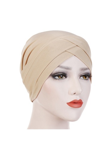Yystore Dişi Hijab Muslim Hat Elastic Fabric Baz Bone Kqs5718 Haki