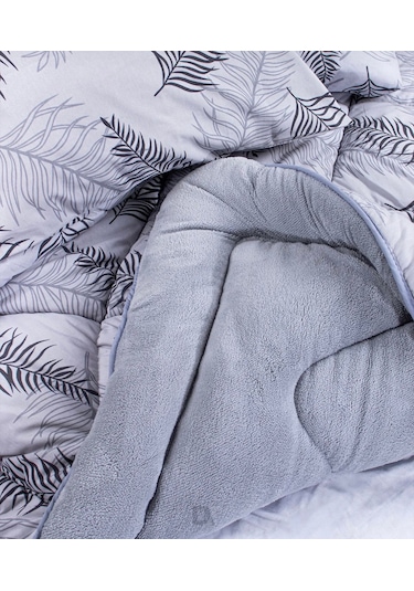 Çift Kişilik Welsoft Desenli Yorgan 195x215 & 2 Adet Yastık Kılıf