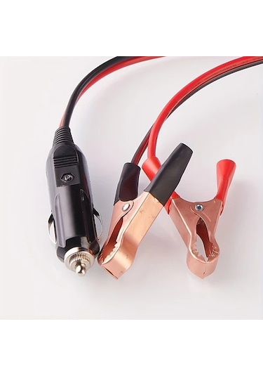 Boatshop1 Balık Klibi Çakmak 3m Alligator Clip Erkek Bağlayıcı Uzatma Kablosu 12v 24v 15a Ağır Hizmet Kulp Kablosu Araba Elektrik Sistemleri 16awg