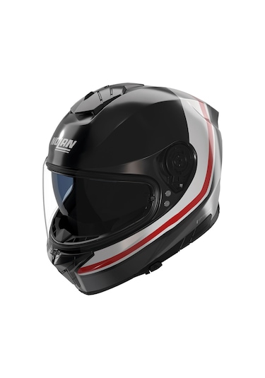 Nolan N80.8 İncline 353 Kapalı Kask Siyah Beyaz Kırmızı