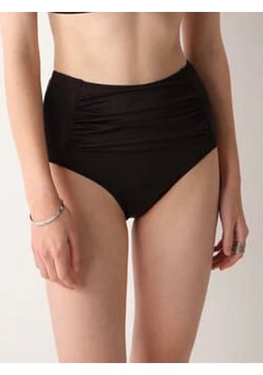 No Gossip Bardot Yüksek Bel Bikini Tek Alt Siyah
