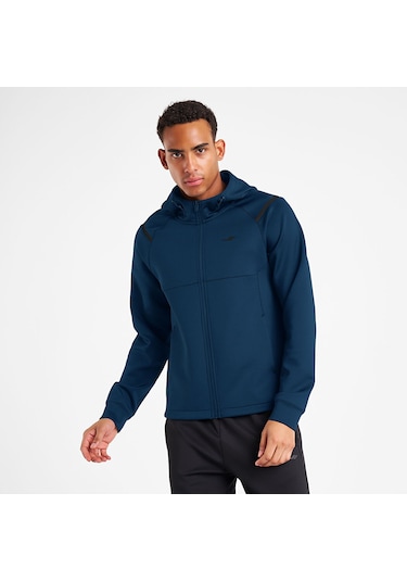 Lescon 25n-1163 Erkek Fermuarlı Kapüşonlu Sweatshirt Petrol Mavi