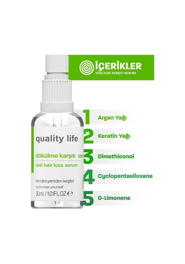 Quality Life Dökülme Karşıtı Saç Serumu 30 ML