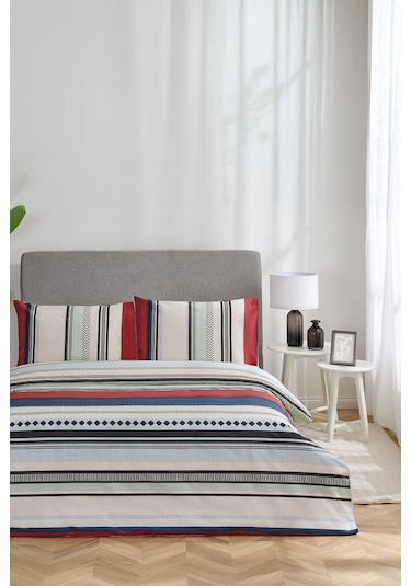 Floretta Etniline Çift Kişilik Nevresim Takımı Krem