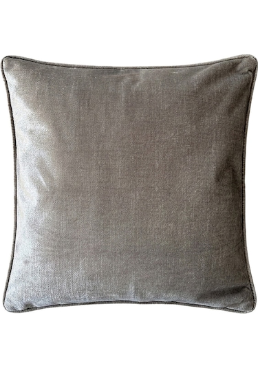 "albert" Kadife Dokulu Kırlent Kılıfları - 45x45 Açık Gri