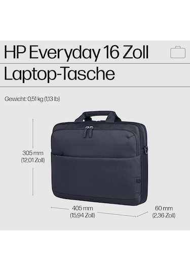 Hp Everyday 16 Laptop Bag Odyssey Gray A08kkaa Çok Renkli