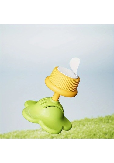 Topshop1 Beige Çiçek Desenli Tuvalet Düğmesi Klozet Açma Pervanesi Sifon Koruyucu Bej