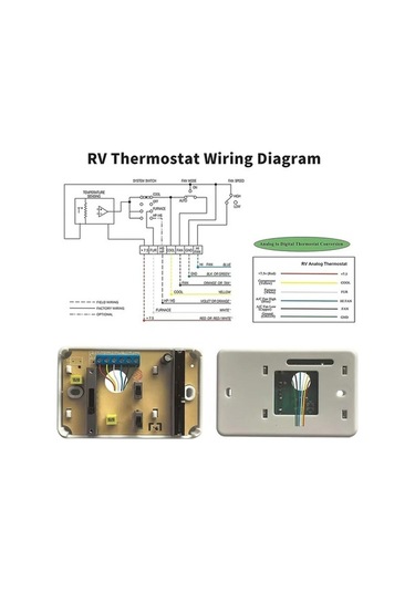 Pazly Dometic Rv Analog Termostat Isıtma Soğutma Yedek Parça 3106995.032