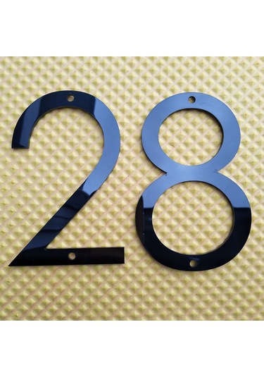 Wezone 5 İnç Siyah Paslanmaz Çelik Ev Numarası 3 - Hava Ve Yağmur Dayanıklı Modern Tasarım