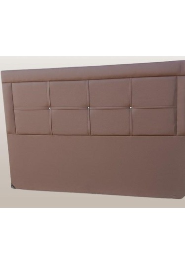 Başlık Dk Çift Kişilik 160'lık Kahverengi Hasır Görünümlü Suni Deri Kumaş El Yapım