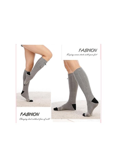 Maiyame Şarj Edilebilir Isıtmalı Çorap - 3 Seviyeli Ayarlanabilir Sıcaklık, Hızlı Isınma Çok Renkli