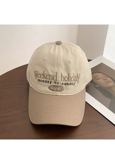 Clothing Finds Çok Yönlü Vintage Renk Bloklu Beyzbol Şapkası Hfwaz0 Asker Yeşili