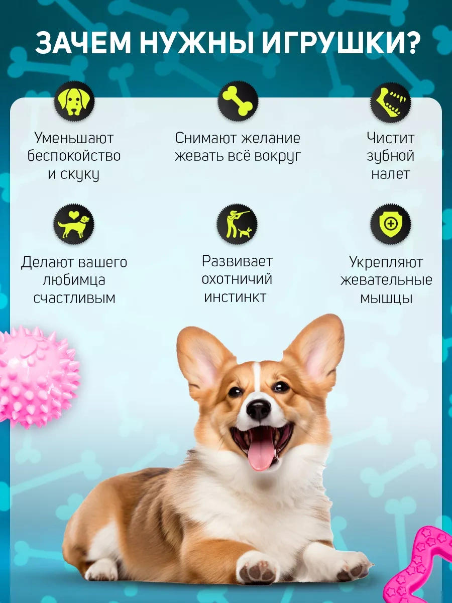 Tooth For Tooth Köpekler İçin Oyuncak Seti 247504217