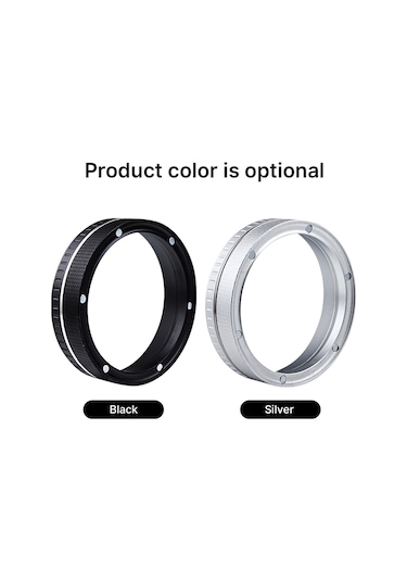 Yunboo Alüminyum Kahve Toz Toplama Halka, 6 Mıknatıslı Tutma, Kayma Engelleme Elmas Dokusu, 51mm Siyah, Delonghi/donlim V.b. Filtre Torbaları İçin Uyumlu Siyah