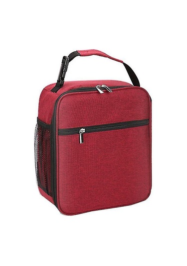 Öğle Yemeği Çantası Yetişkinler İçin Yalıtımlı Öğle Yemeği Kutusu Öğle Yemeği Kutusu Öğrenci Öğle Yemeği Çantaları L Bordo Çok Renkli