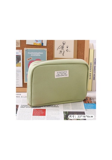 Geniş Kapasiteli Seyahat Kalem Kutusu, Okul Ve Ofis Organizer Çantası, Çok Bölmeli Kozmetik Saklama Çantası, Şık Ve Pratik Depolama Çözümü, Dayanıklı Öğrenci Malzeme Organizer Yeşil