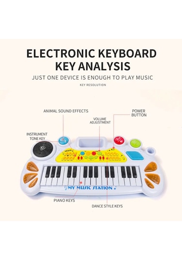 Music Mania Beyaz Mp3 Piano
