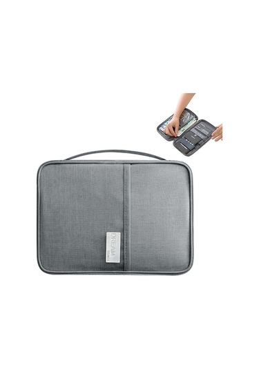 Yifomall Büyük Boy Gezi Pasaport Çantası - Su Geçirmez, Toz Proof, Taşınabilir Kimlik Belgesi Ve Para Çantası - Lacivert