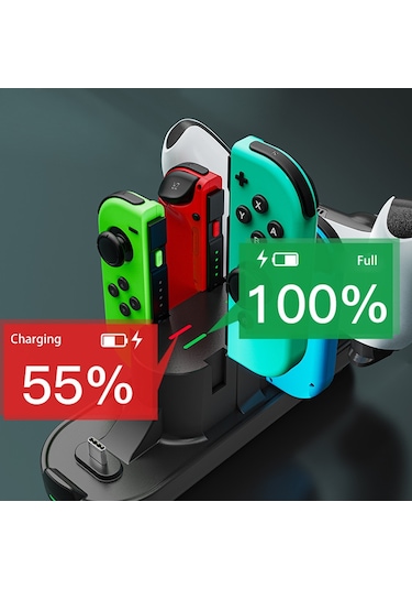 Nintendo Anahtarı Oled Oyun Denetleyicisi Şarj Standı