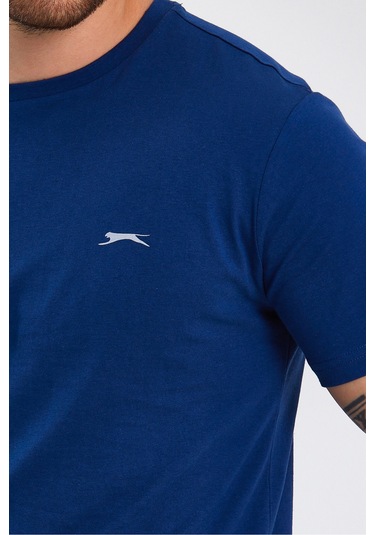 Slazenger Paınt I Erkek Baskılı Indigo Tişört Indigo