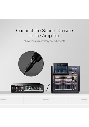 Ugreen 1 M Xlr Kablo Karaoke Mikrofon Ses Topu Uzatma Kablosu Ses Mikseri Amplifikatörler Xlr Kablosu 680501428a