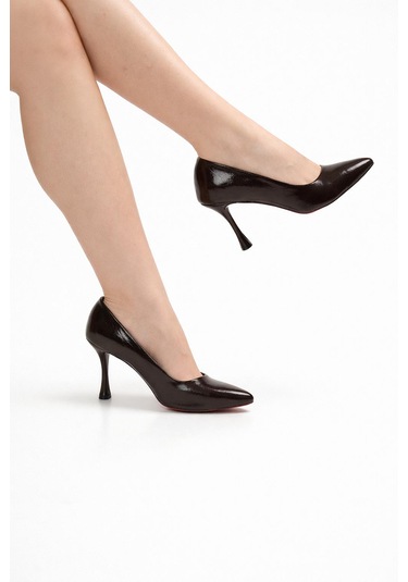 Tual Shoes Kadın Acı Kahve Stiletto Acı Kahverengi