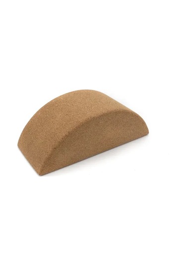 Springsun Kuru Ağacından Yapılmış Yarı Dairesel Yoga Aracı - Kuvvet Ve Denge Egzersizleri İçin Kayma Engellendirilmiş Antrenman Aleti 24x10x8.5cm Çok Renkli