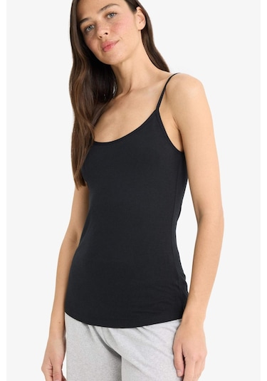 Defacto Regular Fit Pamuklu Atlet-fall İn Love M6858az25aubk81 Siyah