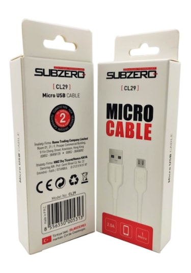 Subzero Cl29 Mıcro Usb Sarj Ve Data Kablosu