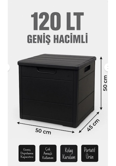 Rika Garden 120 Lt Bahçe, Balkon, Kiler, Depolama Sandığı