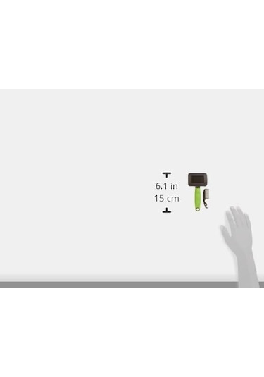 Gro 5800 İnce Metal Dişli Kedi Tarağı, S, Green