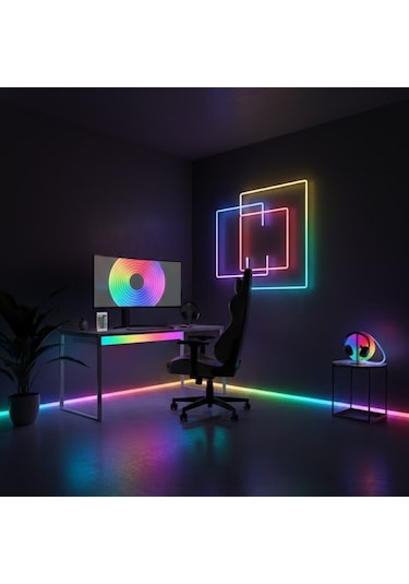 Büro Ev Ofis Dekoru İçin 3mt Neon Led Işık Aydınlatma