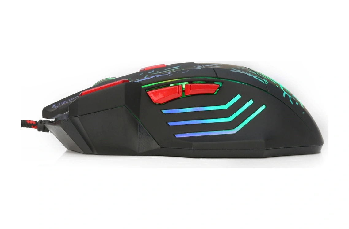 Sones Hxsj H300 7 Tuşlu Akan Su Çatlağı Renkli Işıklı Kablolu Oyun Faresi Diğer