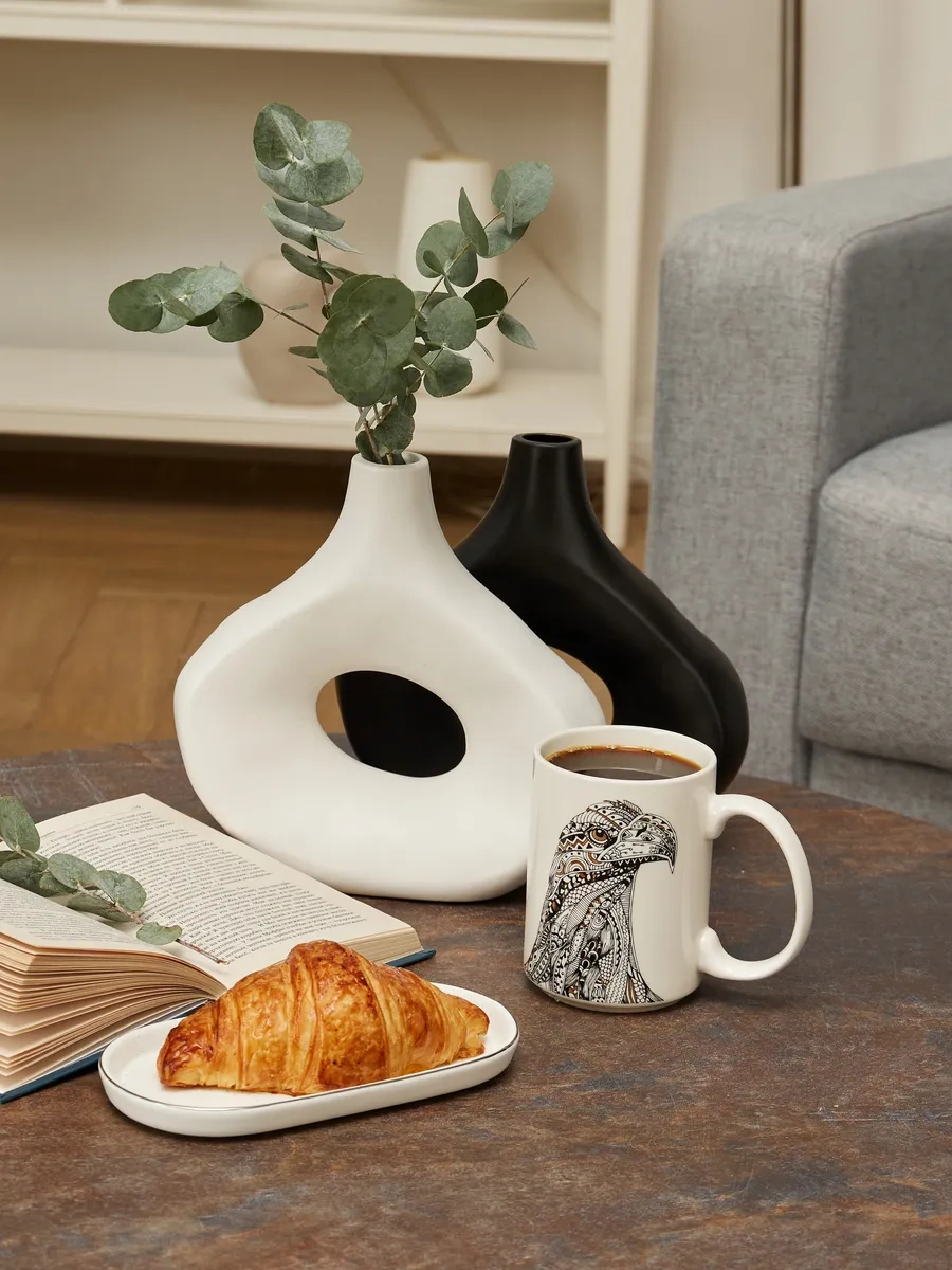 Lefard Çay Ve Kahve İçin Porselen Bardak 500 Ml 164707813 Siyah