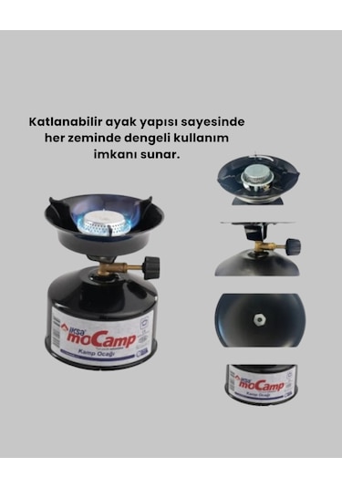 Kamp Ocağı Seti Taşınabilir Tüp Ve Denge Aparatlı Çok Renkli