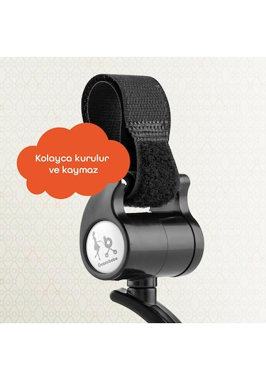 Gezenbebe 360 Derece Dönebilen Bebek Arabası Kancası