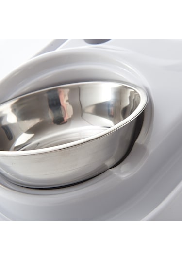 Sones Paslanmaz Çelik Köpek Ve Kedi Çift Kase Otomatik Suluk Islak Değil Ağız Pet Mama Kasesi